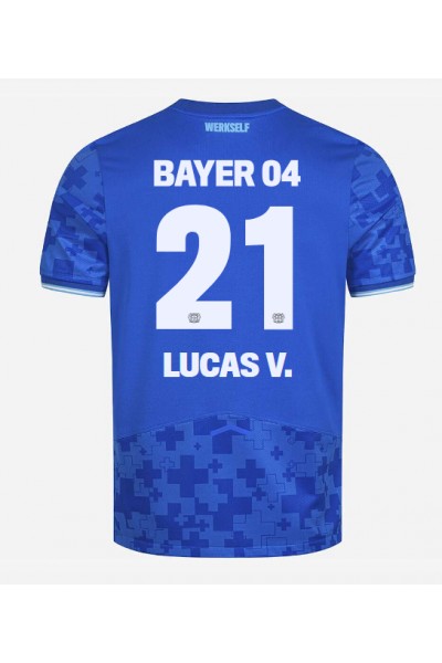 Bayer Leverkusen Lucas Vazquez #21 Jalkapallovaatteet Kolmaspaita 2025-26 Lyhythihainen Bayer Leverkusen Lucas Vazquez #21 Jalkapallovaatteet Kolmaspaita 2025-26 Lyhythihainen